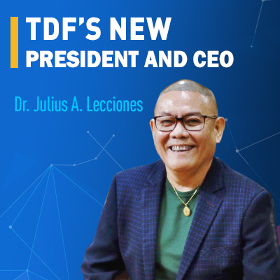 TDF New President - Dr. Julius Lecciones Photo